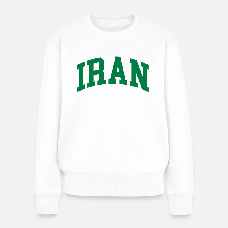 Iran - Frauen Premium Bio Pullover - Weiß