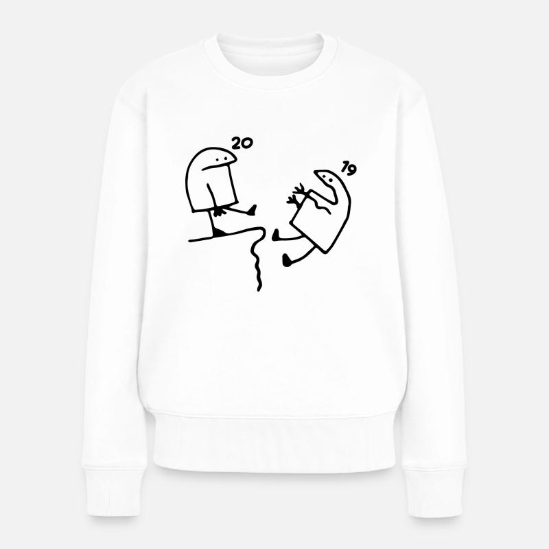 20 ans Idée Cadeau Humour Anniversaire 20 ans - Pull Premium bio Femme - blanc