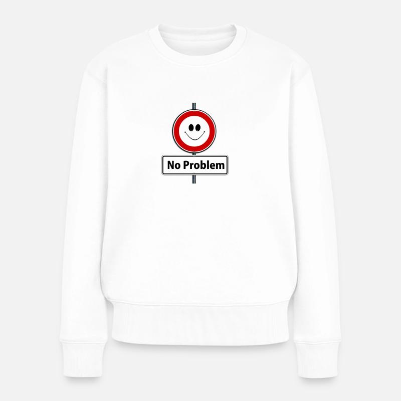 problem - Frauen Premium Bio Pullover - Weiß