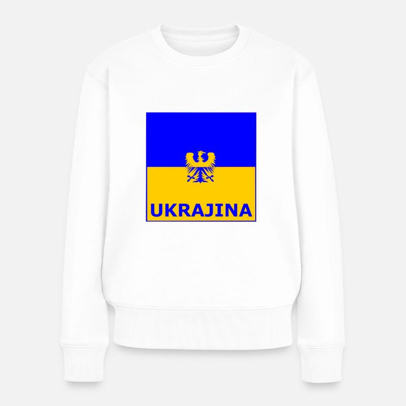 Die Ukraine - Pull Premium bio Femme - blanc
