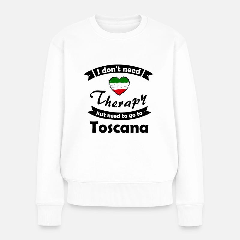Voyage en Toscane - Pull Premium bio Femme - blanc