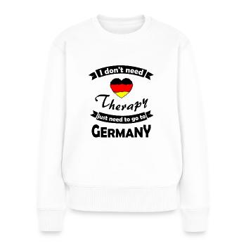 Chez soi en Allemagne - Pull Premium bio Femme - blanc - Devant - Julia (174cm)