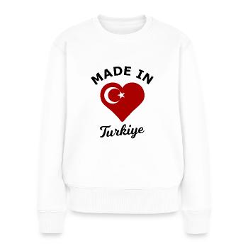 Chez soi en Turquie - Pull Premium bio Femme - blanc - Devant - Julia (174cm)