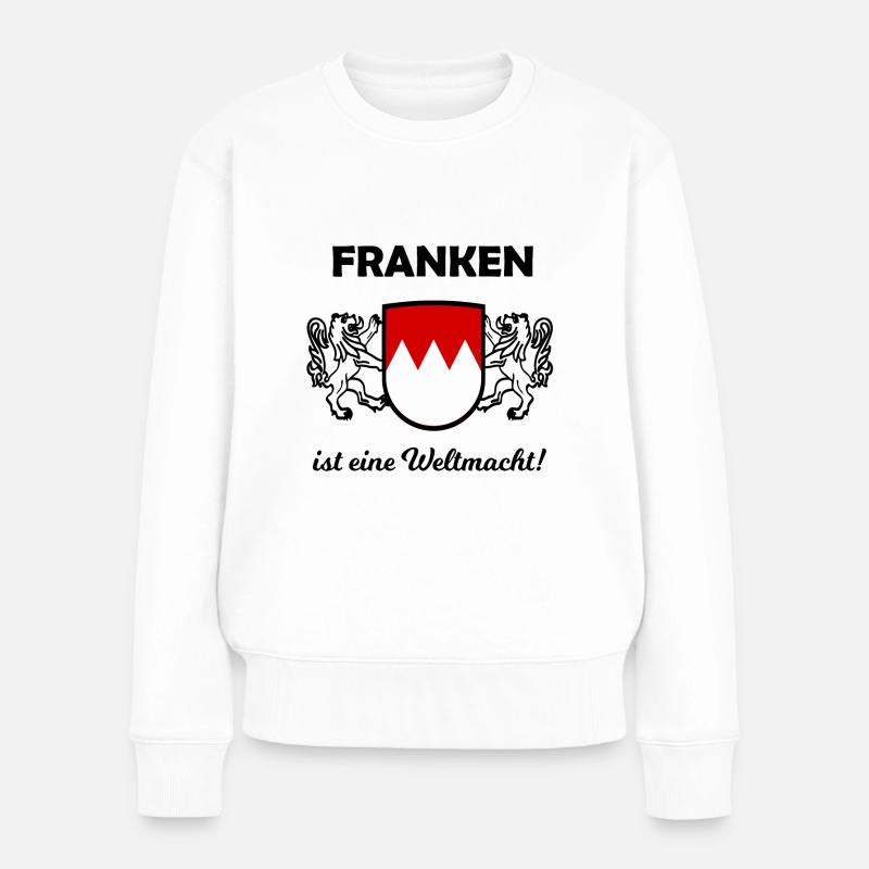 Die Franken kommen - Frauen Premium Bio Pullover - Weiß