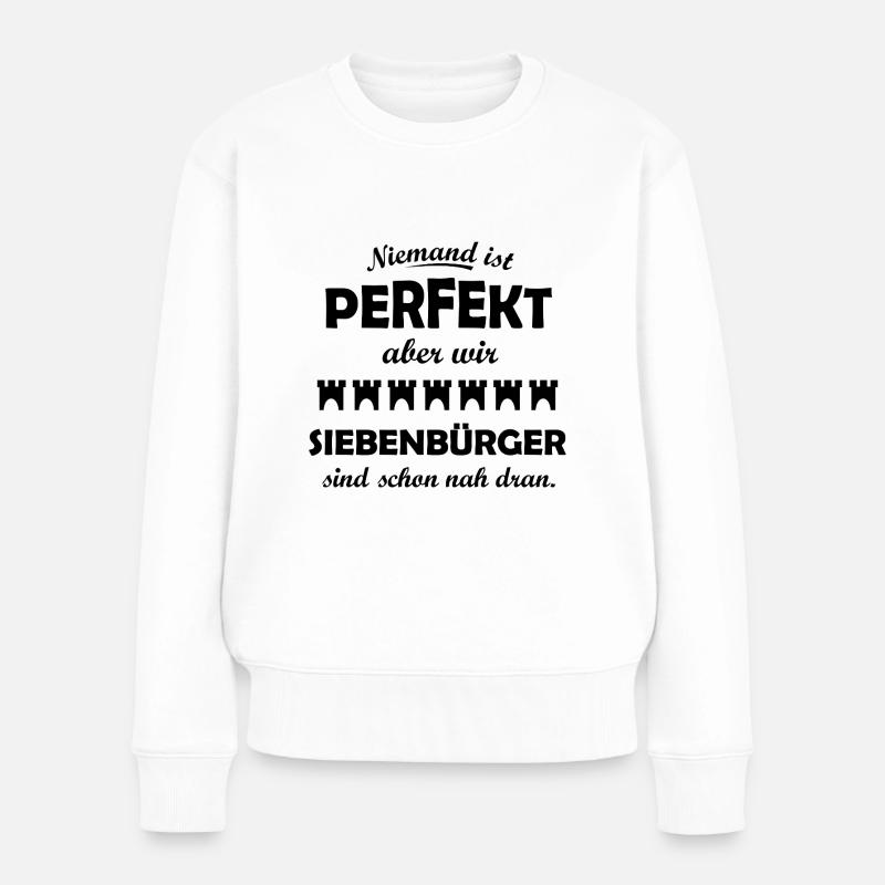 Die Siebenbürger aus Transylvanien - Frauen Premium Bio Pullover - Weiß