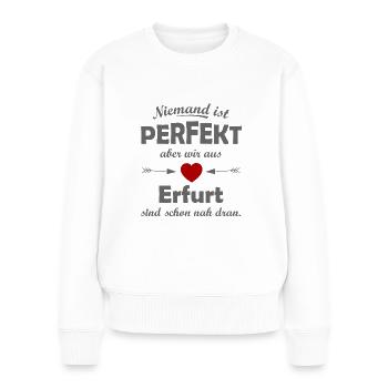 Parfait d’Erfurt - Pull Premium bio Femme - blanc - Devant - Julia (174cm)