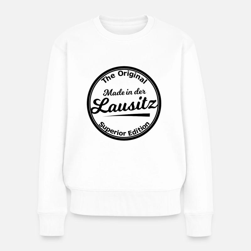Original aus der Lausitz - Frauen Premium Bio Pullover - Weiß
