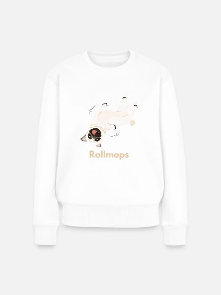 Rollmops - Frauen Premium Bio Pullover - Weiß