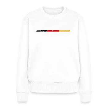 Germany - Frauen Premium Bio Pullover - Weiß - Vorne - Julia (174cm)