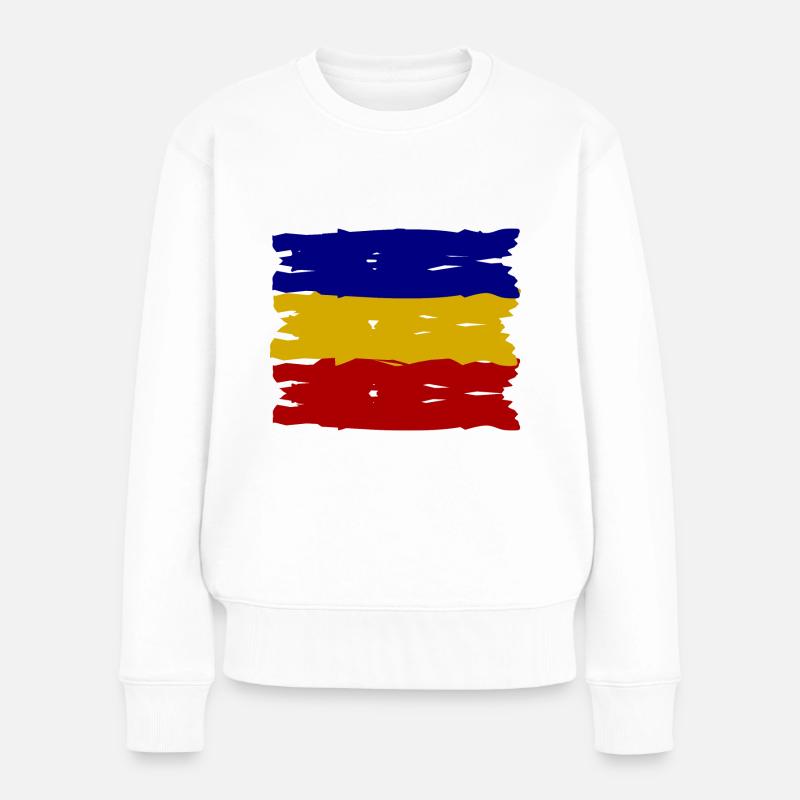 Les Roumains - Pull Premium bio Femme - blanc