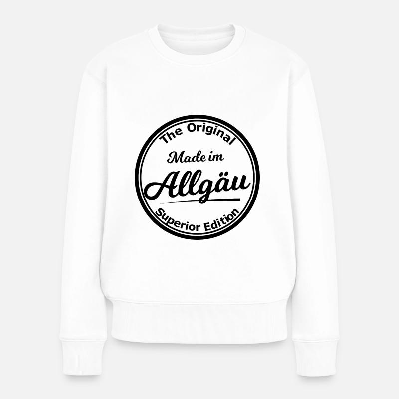 Die Edition Allgäu - Frauen Premium Bio Pullover - Weiß