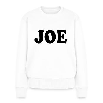 Joe - Frauen Premium Bio Pullover - Weiß - Vorne - Julia (174cm)