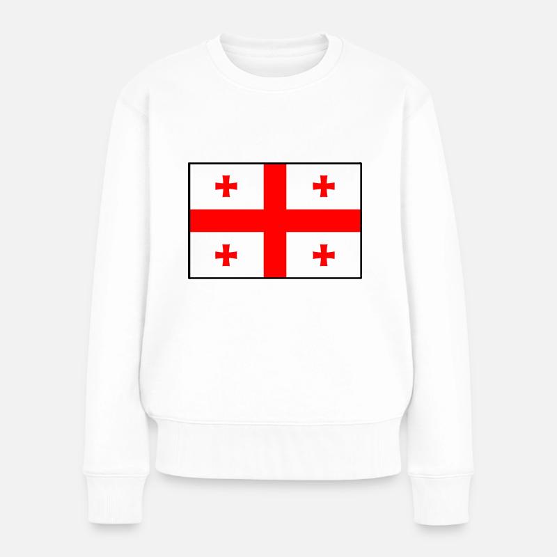 Georgia - Frauen Premium Bio Pullover - Weiß