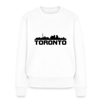 Toronto Design - Pull Premium bio Femme - blanc - Devant - Julia (174cm)