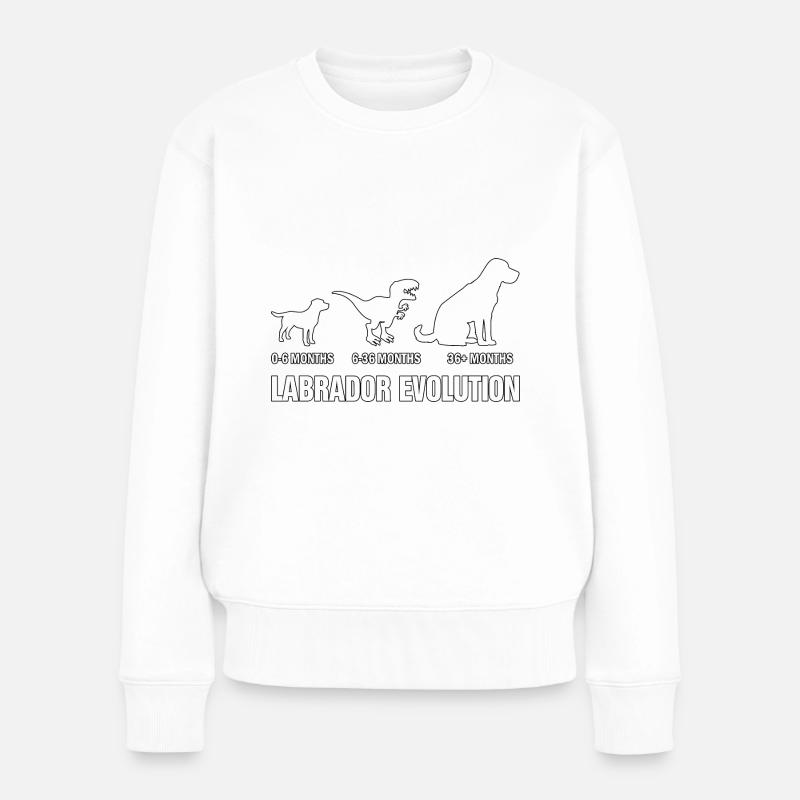 Évolution du Labrador - Pull Premium bio Femme - blanc