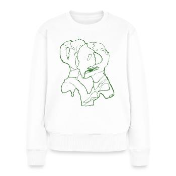 fused lovers without text - Women's Premium Organic Jumper - white - Front - Julia (174cm)