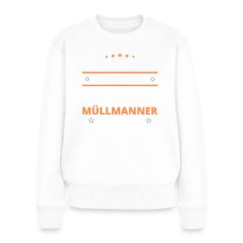 Garbage Men Gift - Two Types of... Design - Women's Premium Organic Jumper - white - Front - Julia (174cm)