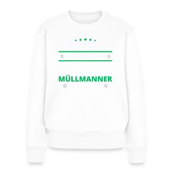 Garbage Men Gift - Two Types of... Design - Women's Premium Organic Jumper - white - Front - Julia (174cm)