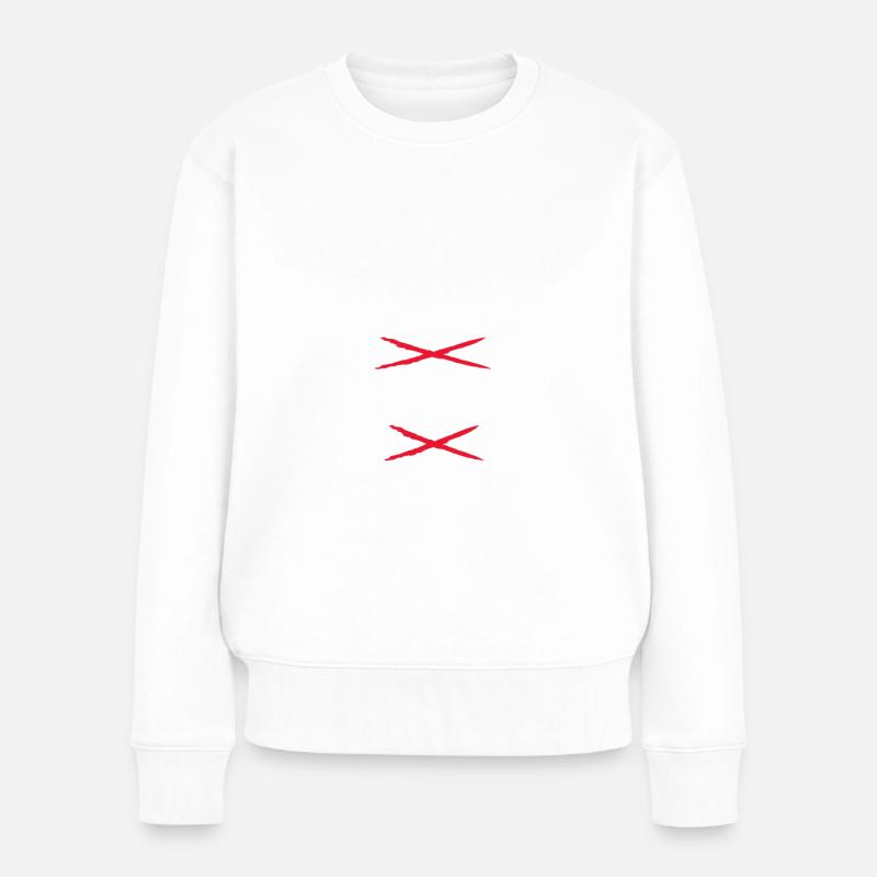Es heißt als - Deutschleherin Lehrerin Deutsch Fun - Frauen Premium Bio Pullover - Weiß