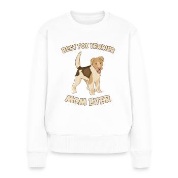 Fox Terrier Maman Chien Disant Fox Terrier Cadeau - Pull Premium bio Femme - blanc - Devant - Julia (174cm)