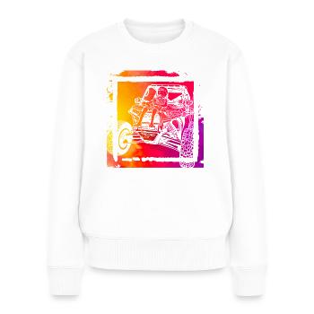 Alien - Frauen Premium Bio Pullover - Weiß - Vorne - Julia (174cm)