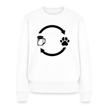 Beer Load Arrows and Dog 3 - - Women's Premium Organic Jumper - white - Front - Julia (174cm)