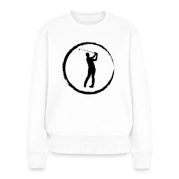 Cricle et Golf - - Pull Premium bio Femme - blanc - Devant - Julia (174cm)