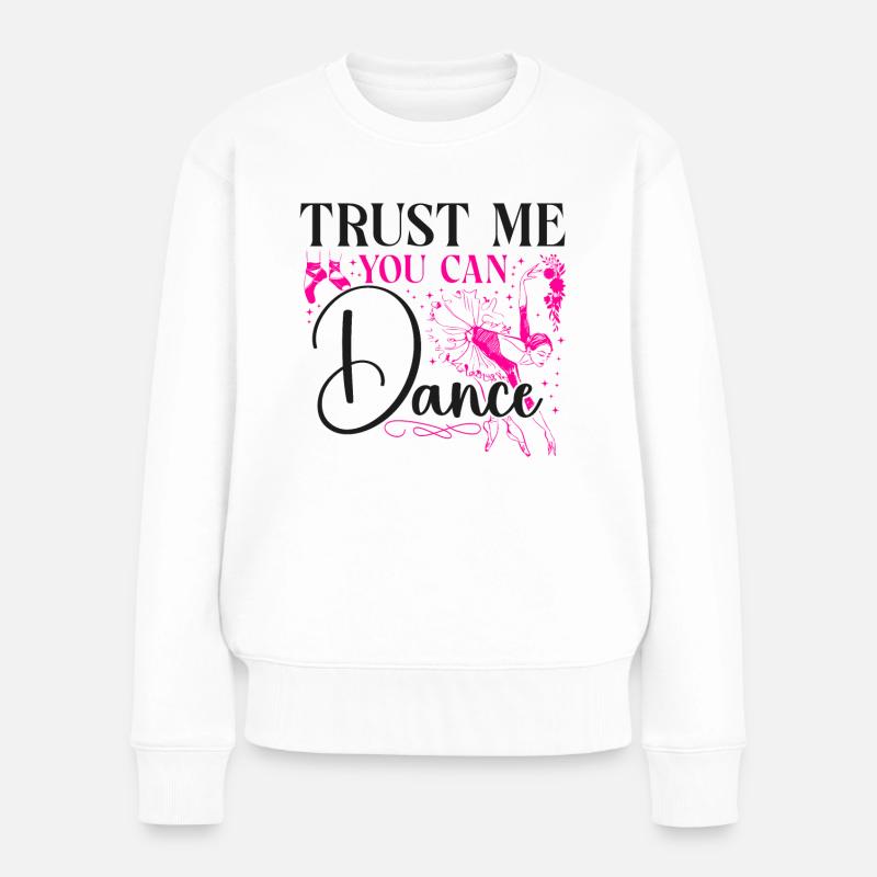Ballet Dancer Dance Girl Ballerina - Frauen Premium Bio Pullover - Weiß