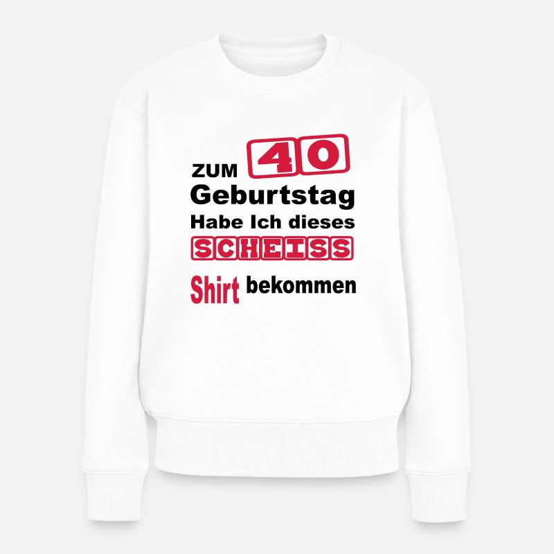 40e anniversaire - Pull Premium bio Femme - blanc