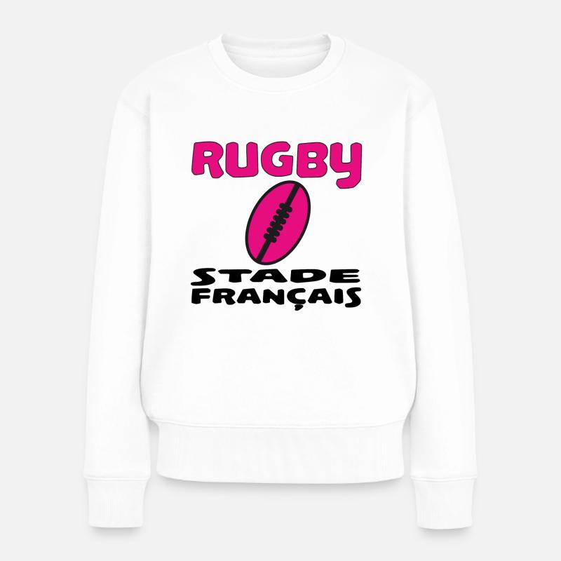 Rugby stade français - Pull Premium bio Femme - blanc