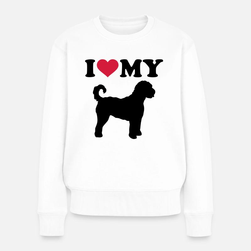 Labradoodle - Frauen Premium Bio Pullover - Weiß