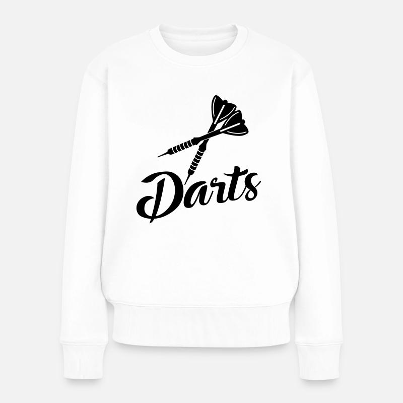 Darts - Frauen Premium Bio Pullover - Weiß