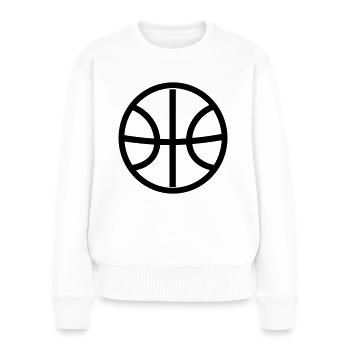 Ballon de basket - Pull Premium bio Femme - blanc - Devant - Julia (174cm)