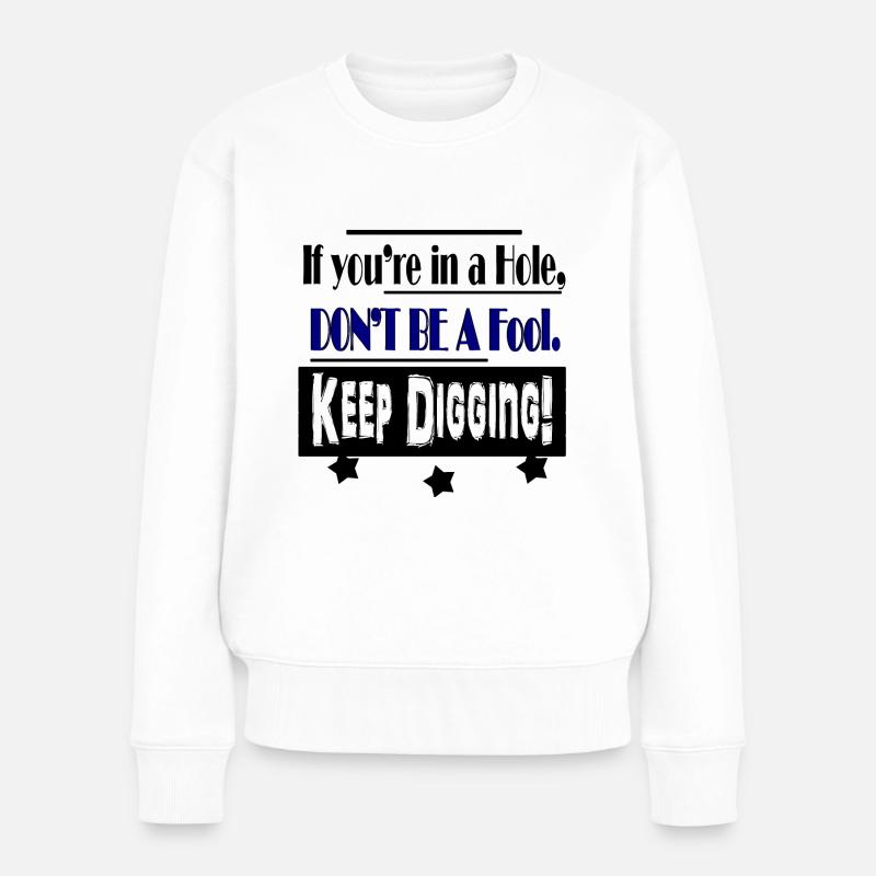 Lois des trous . - Pull Premium bio Femme - blanc