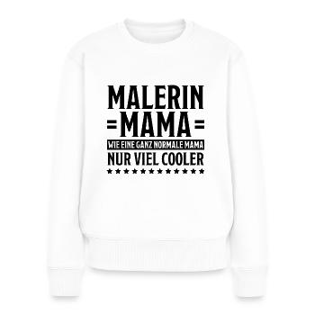 Malerin Spruch Malermeister Beruf Malerin Geschenk - Frauen Premium Bio Pullover - Weiß - Vorne - Julia (174cm)
