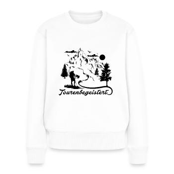 Europebegeistert - - Frauen Premium Bio Pullover - Weiß - Vorne - Julia (174cm)