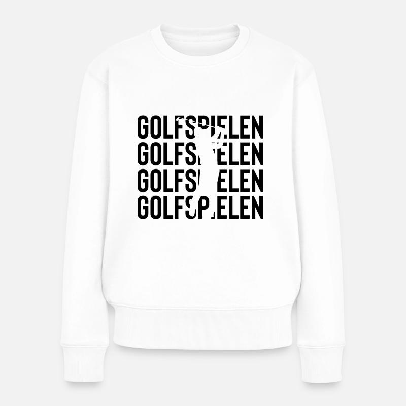 Golfspiele - - Frauen Premium Bio Pullover - Weiß