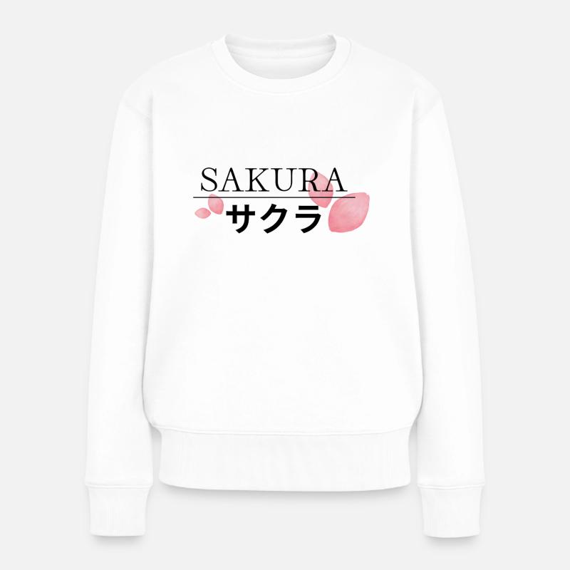 SAKURA - Women's Premium Organic Jumper - white