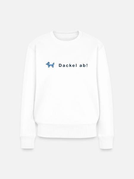 DACKEL AB - Frauen Premium Bio Pullover - Weiß