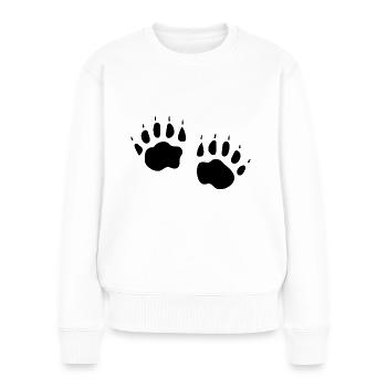 DACHS - Frauen Premium Bio Pullover - Weiß - Vorne - Julia (174cm)