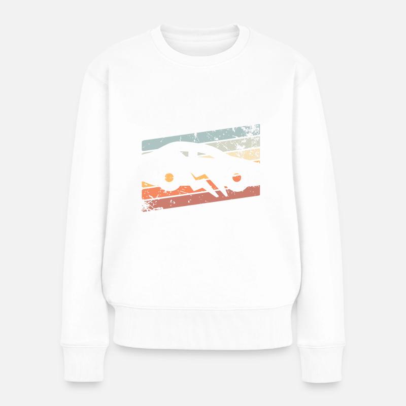 E-Auto Elektroauto - Frauen Premium Bio Pullover - Weiß