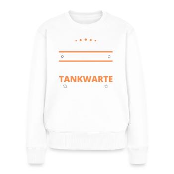 Tankwarte Geschenk - zwei Arten von... Design - Frauen Premium Bio Pullover - Weiß - Vorne - Julia (174cm)