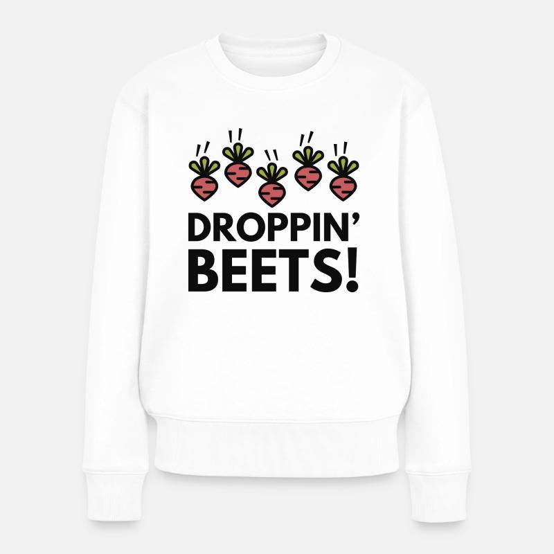 Droppin' Betteraves - Pull Premium bio Femme - blanc