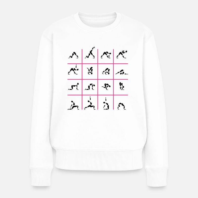 Yoga - Frauen Premium Bio Pullover - Weiß
