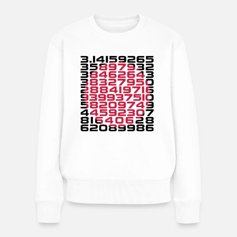 Pi 3,14 - Frauen Premium Bio Pullover - Weiß