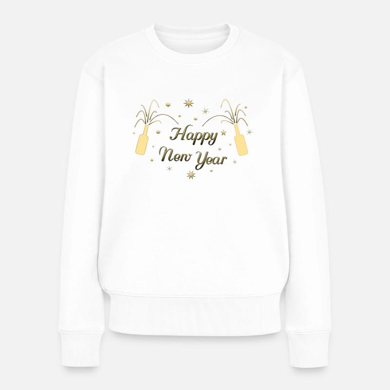 Bonne année ! - Pull Premium bio Femme - blanc
