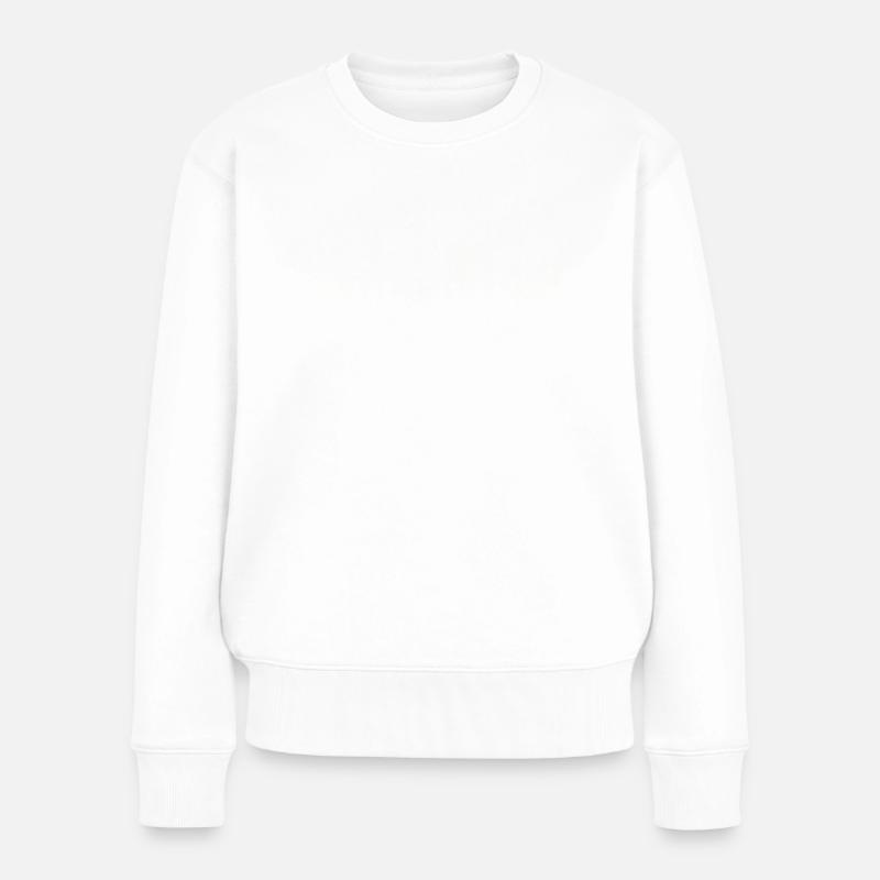 Faith can move Mountains - Christliches Geschenk - Frauen Premium Bio Pullover - Weiß