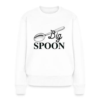 Big Spoon And Little Spoon - Women's Premium Organic Jumper - white - Front - Julia (174cm)