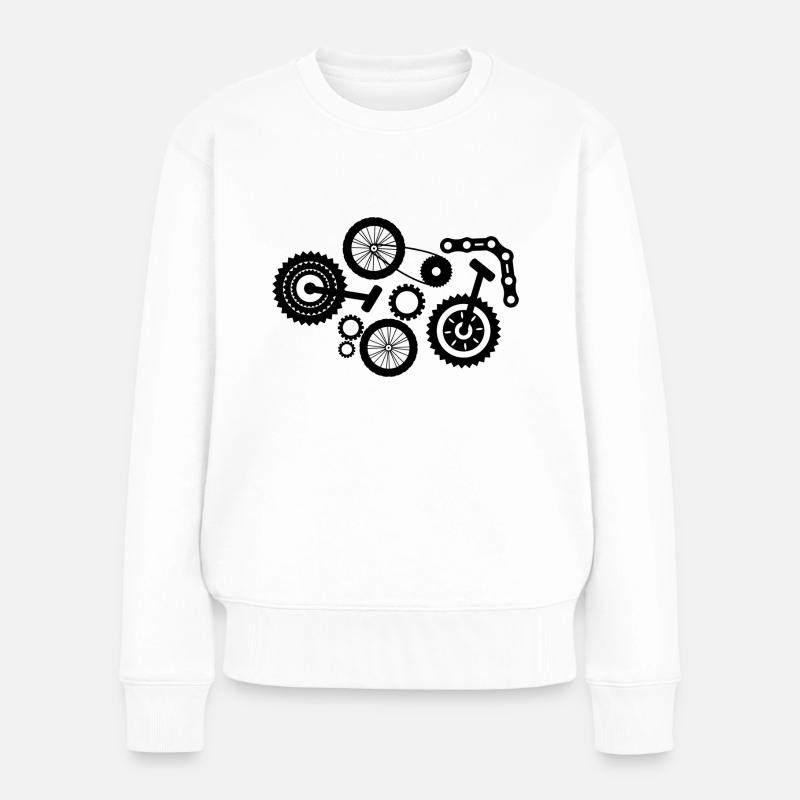 Vélo - Pull Premium bio Femme - blanc