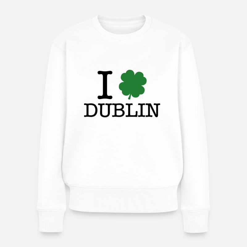 J’aime Dublin - Pull Premium bio Femme - blanc